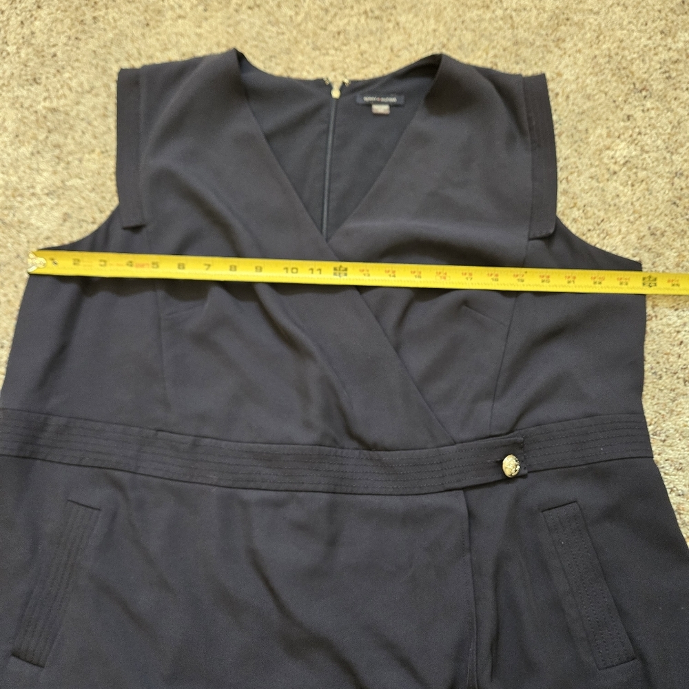 Tommy Hilfiger Navy Blue Faux Wrap Dress Size 20W - Picture 11 of 13